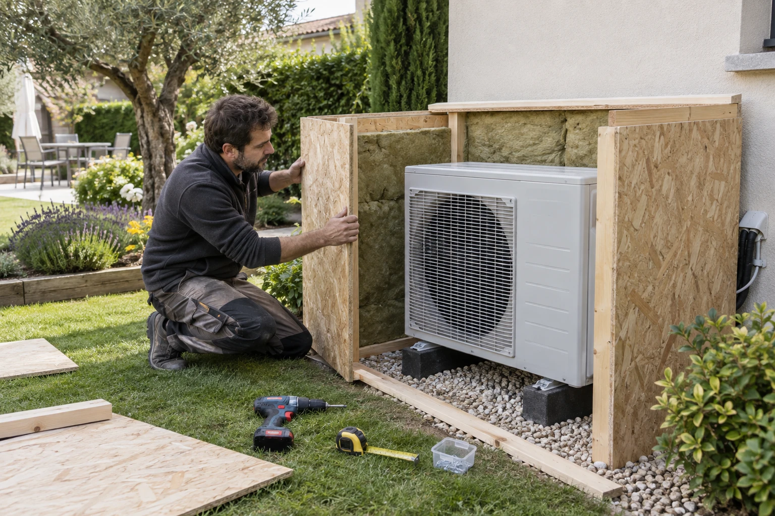 Fabriquer un caisson anti-bruit pour pompe à chaleur