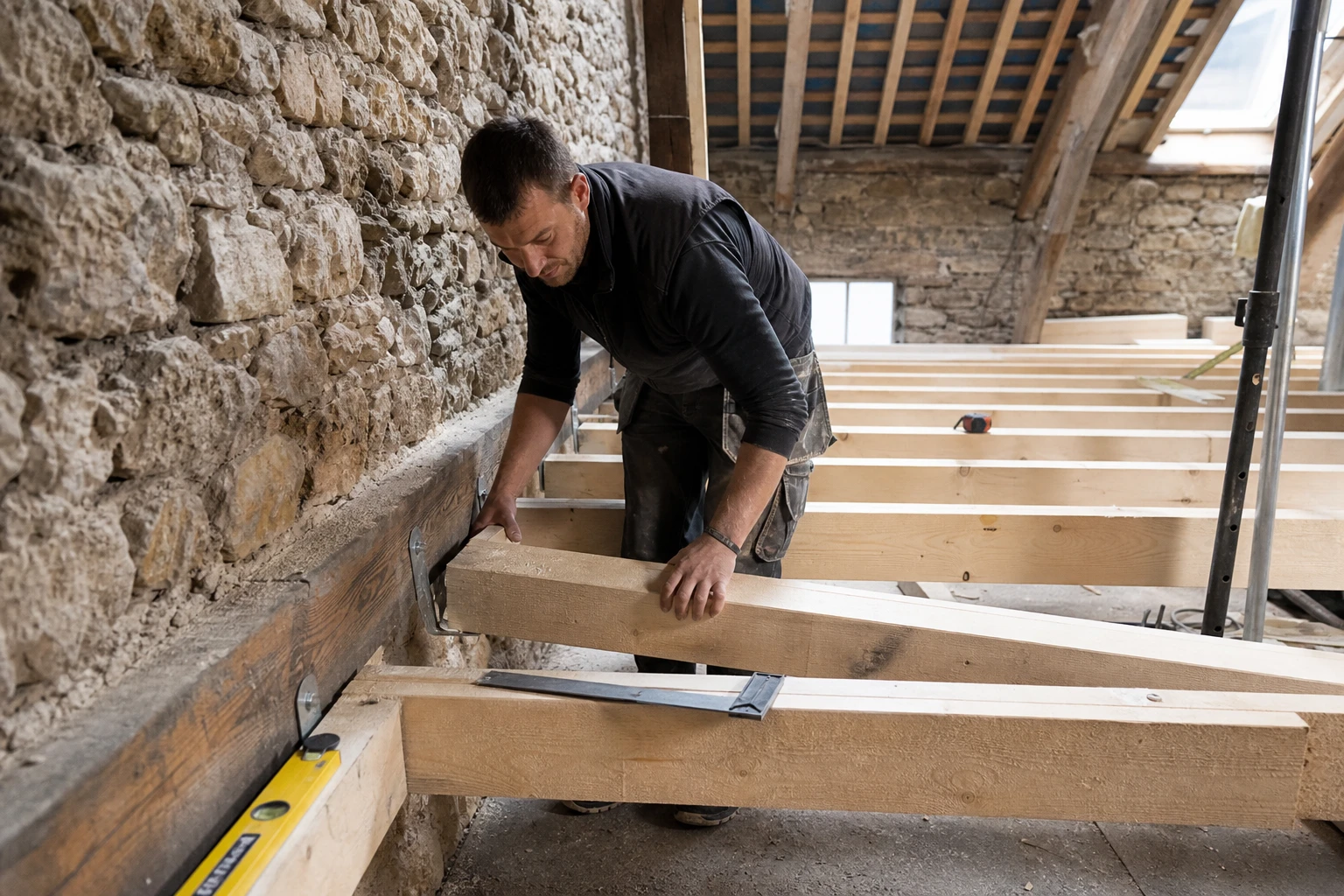 Solivage pour plafond : entraxe, section et pose expliqués