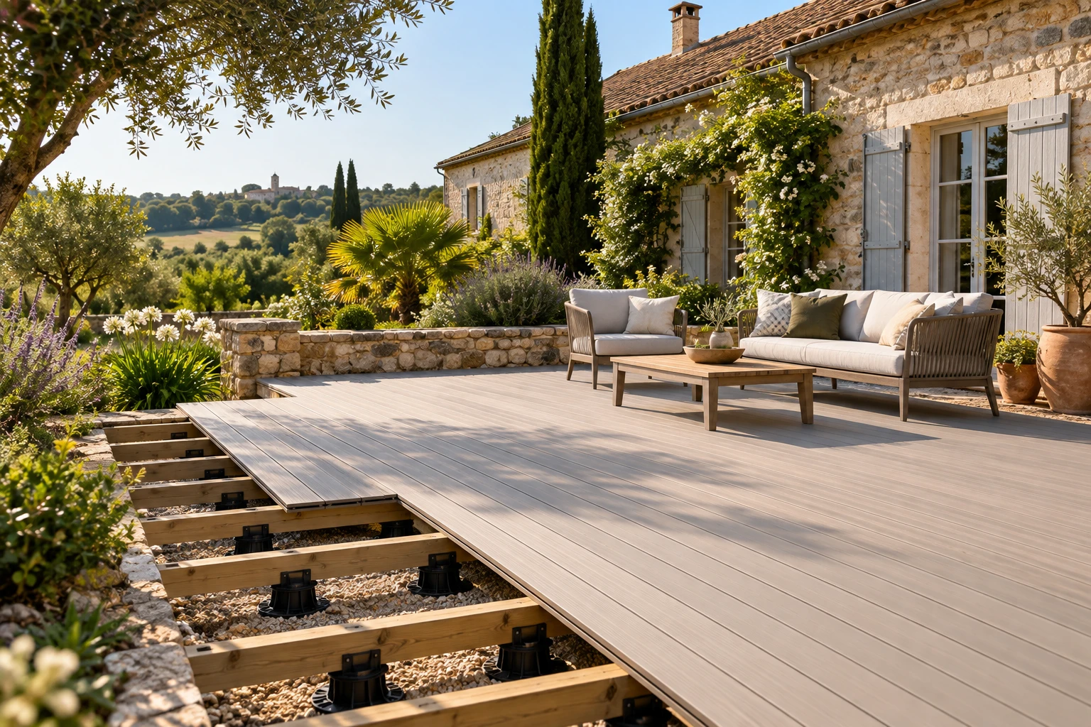 Les inconvénients d&rsquo;une terrasse composite, chiffrés et résolus