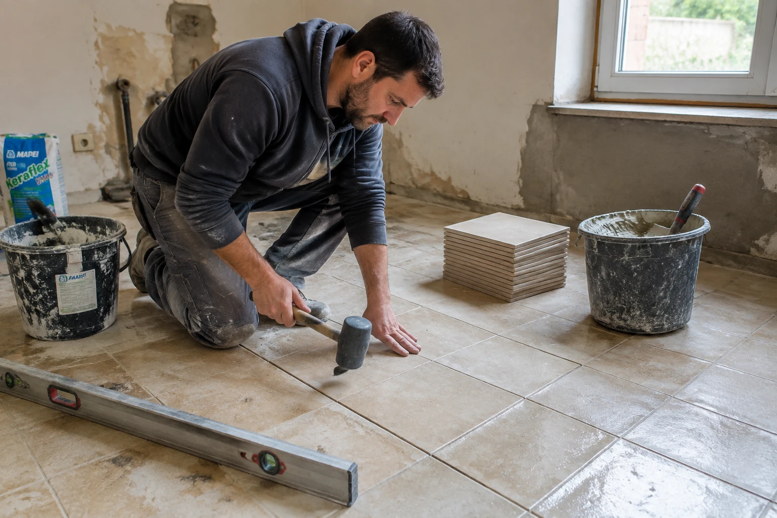 Poser du carrelage sur du carrelage : les inconvénients chiffrés